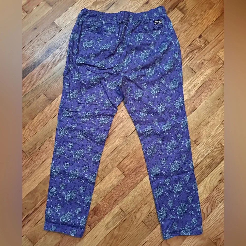 Wildfang Purple Floral Printed Trousers - Picture 2 of 4
